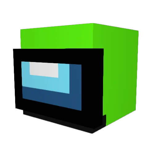Crizerok Minecraft avatar head, 3D render