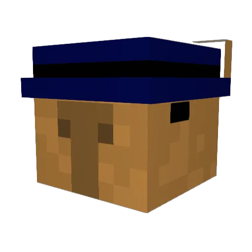CrizpyBeanz Minecraft avatar head, 3D render