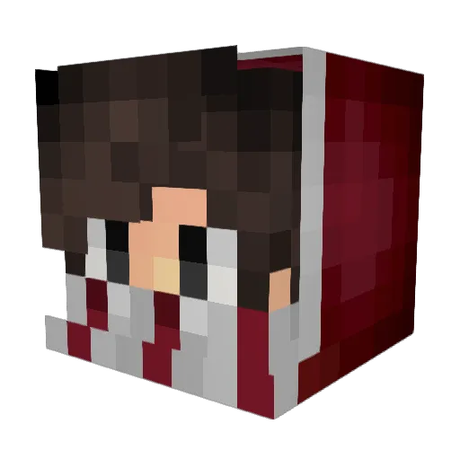 CrlmZ Minecraft avatar head, 3D render