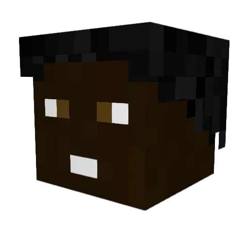 Crlnum61622 Minecraft avatar head, 3D render