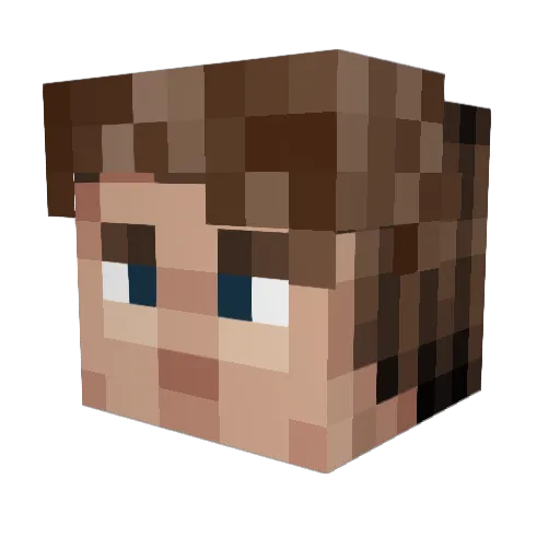 CrloZ Minecraft avatar head, 3D render