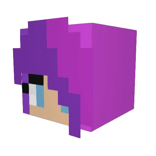 Crmbhs Minecraft avatar head, 3D render