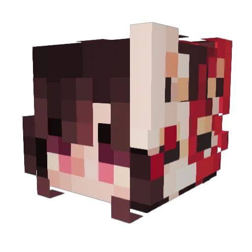 Cro5015 Minecraft avatar head, 3D render