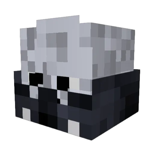 CroVader Minecraft avatar head, 3D render