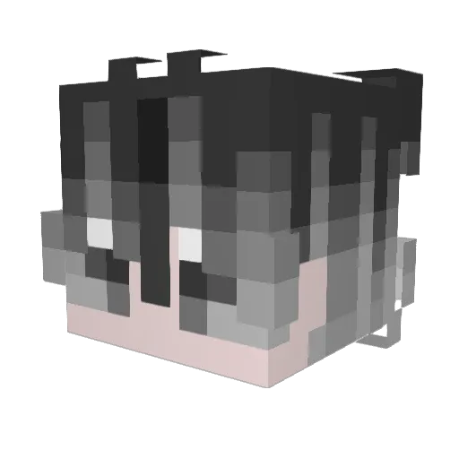 Croaqua_Lelern Minecraft avatar head, 3D render