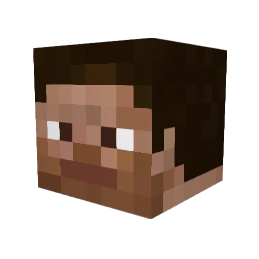 Croblin_ Minecraft avatar head, 3D render