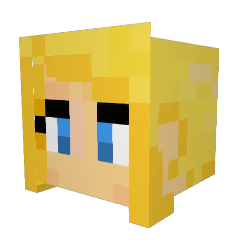 CrocDude1324 Minecraft avatar head, 3D render