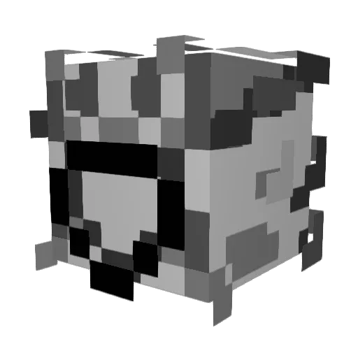 Crockodal Minecraft avatar head, 3D render