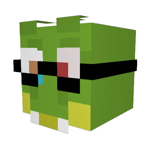 CrocoDill0414 Minecraft avatar head, 3D render