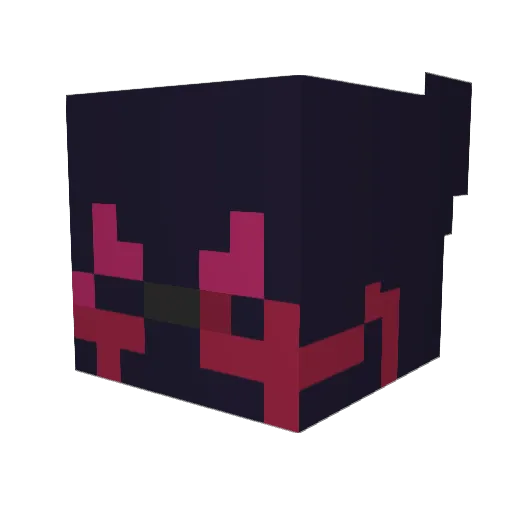 Crocodile125 Minecraft avatar head, 3D render