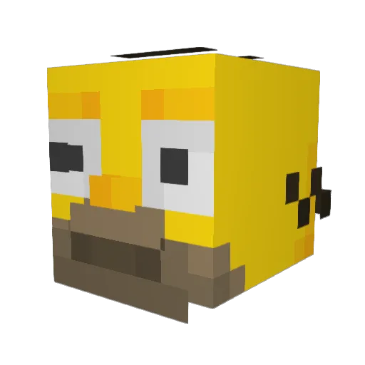 Crocofeteanu Minecraft avatar head, 3D render