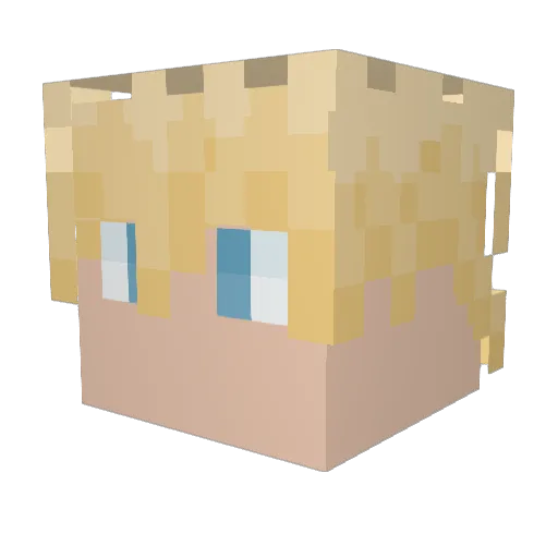 Crocomire_ Minecraft avatar head, 3D render
