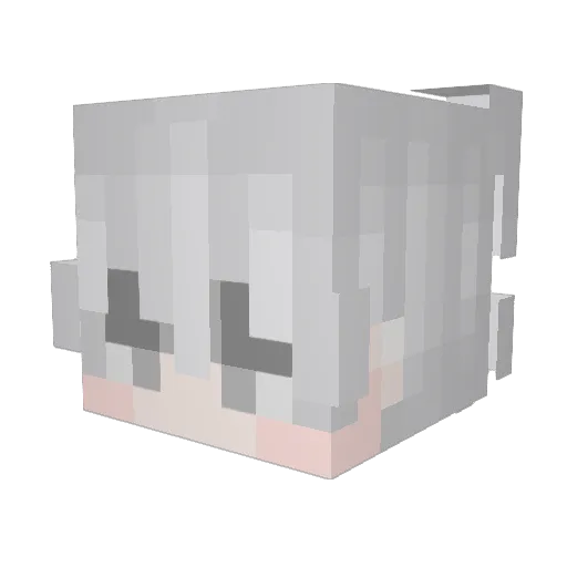 Crocs0907 Minecraft avatar head, 3D render
