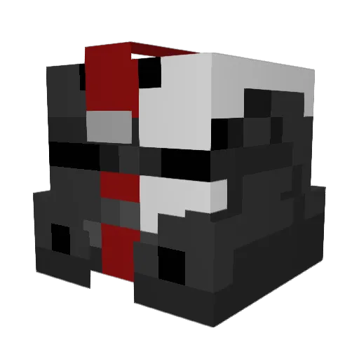Crodius Minecraft avatar head, 3D render