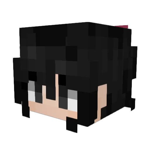 Croen Minecraft avatar head, 3D render