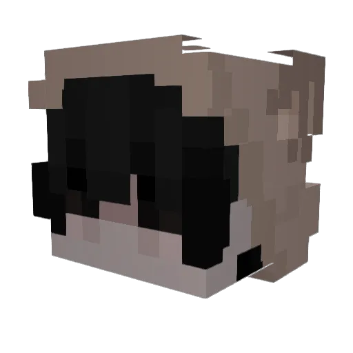 CroeusMC Minecraft avatar head, 3D render