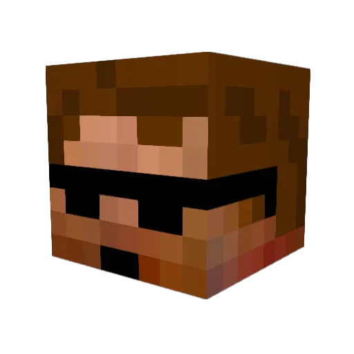 Crofty15 Minecraft avatar head, 3D render