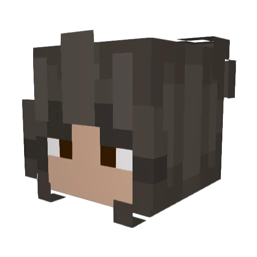 CroissantDrop Minecraft avatar head, 3D render