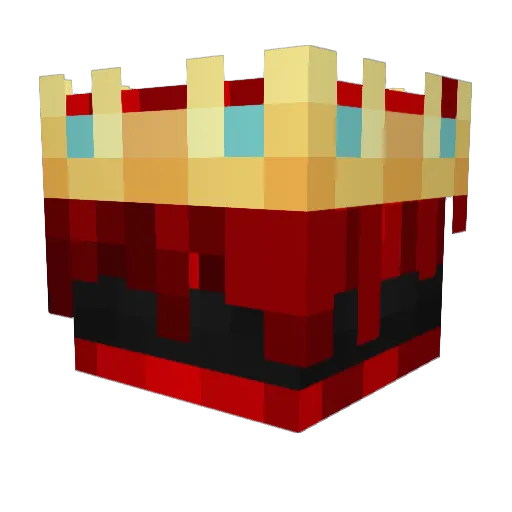 Crokfeu Minecraft avatar head, 3D render