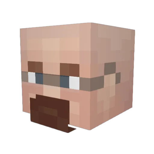 Cromado_avl Minecraft avatar head, 3D render