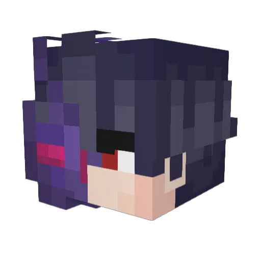 Cromagnet Minecraft avatar head, 3D render