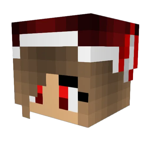 Cromansha Minecraft avatar head, 3D render