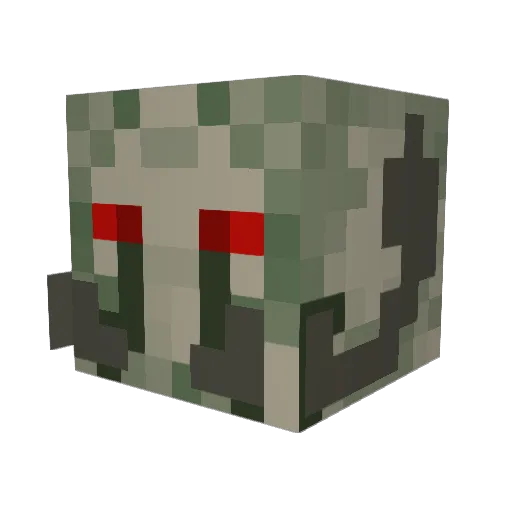 Cromlach Minecraft avatar head, 3D render