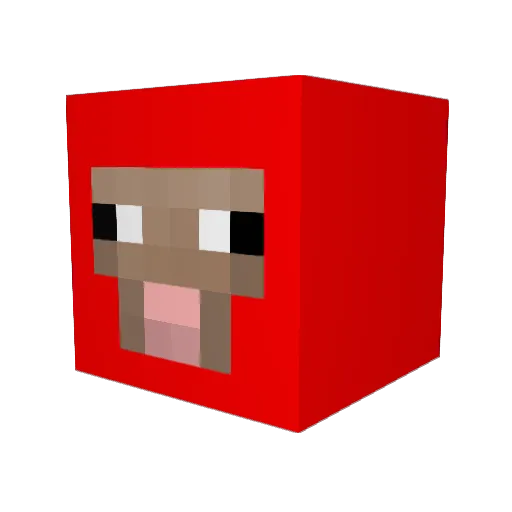 CrommyLad Minecraft avatar head, 3D render