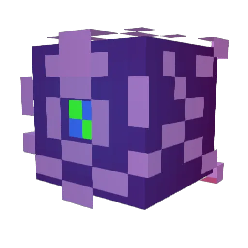 Cromply Minecraft avatar head, 3D render