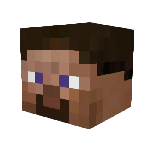 Cromstar Minecraft avatar head, 3D render