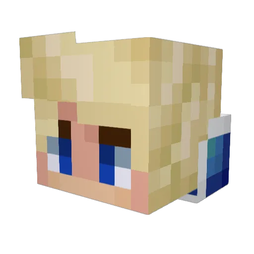 CronAlt Minecraft avatar head, 3D render