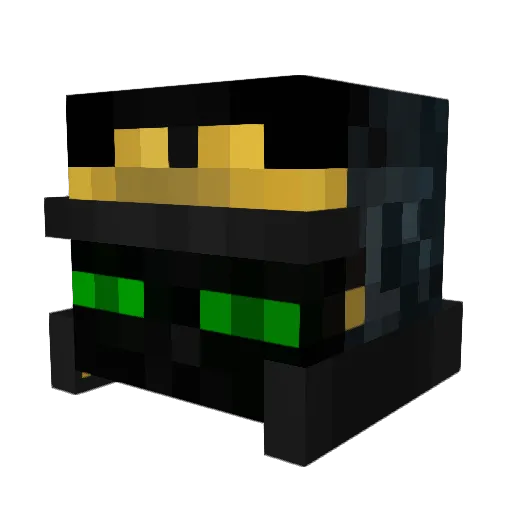 Cronchyramen Minecraft avatar head, 3D render