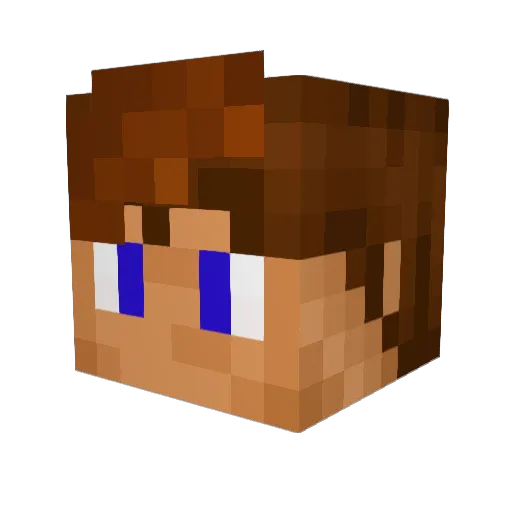 Croneyy Minecraft avatar head, 3D render