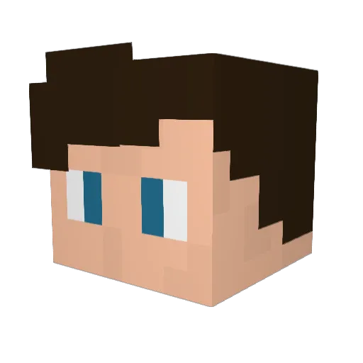 Cronic95 Minecraft avatar head, 3D render