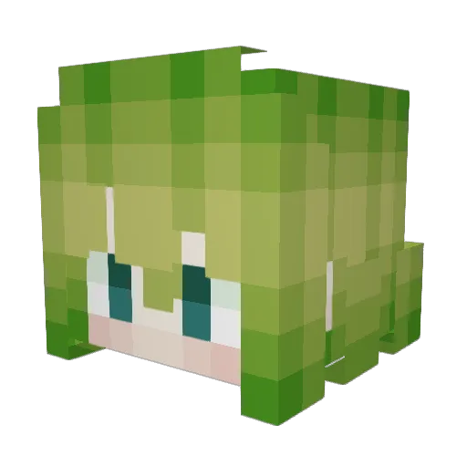 CronicGames Minecraft avatar head, 3D render