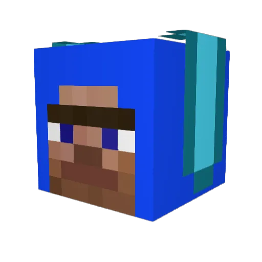 CronicKillss Minecraft avatar head, 3D render