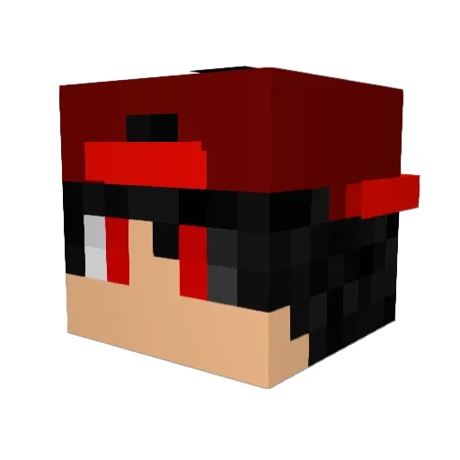 CronicX46 Minecraft avatar head, 3D render
