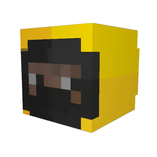 Cronicate Minecraft avatar head, 3D render