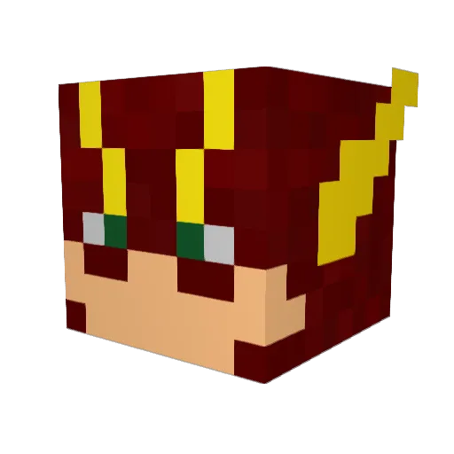 Cronley1 Minecraft avatar head, 3D render