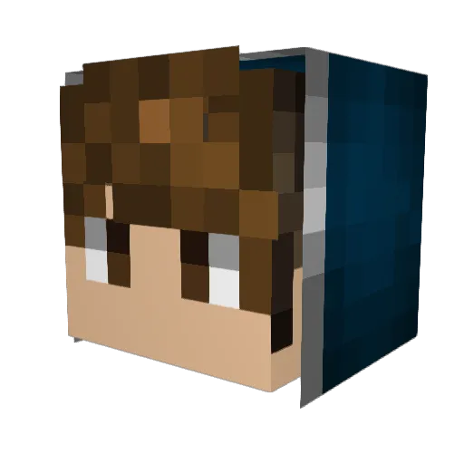 CronnX Minecraft avatar head, 3D render