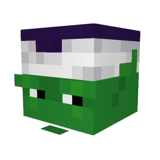 Cronos2go Minecraft avatar head, 3D render