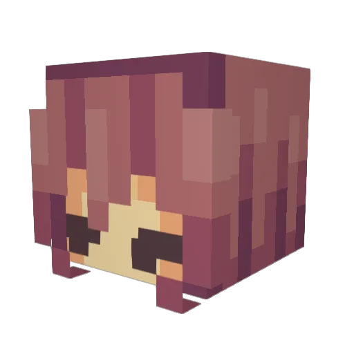Cronos505 Minecraft avatar head, 3D render