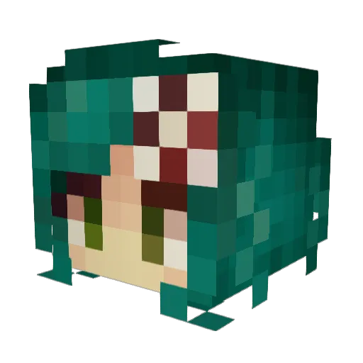 Cronssi Minecraft avatar head, 3D render