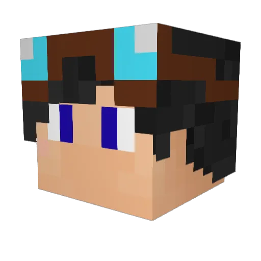 Cronuz3306 Minecraft avatar head, 3D render