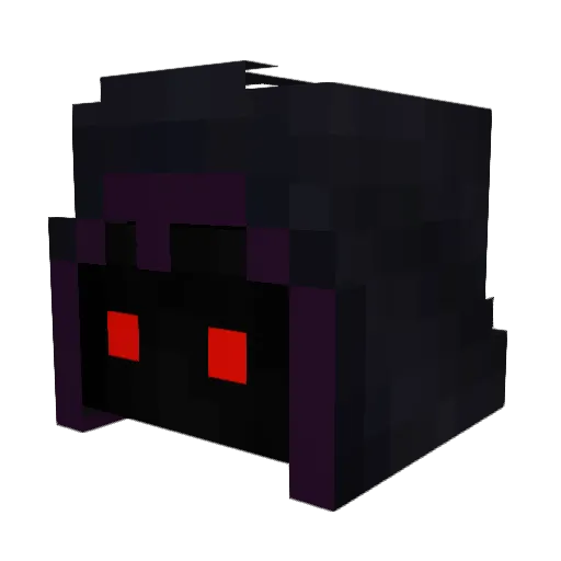 Croobus Minecraft avatar head, 3D render