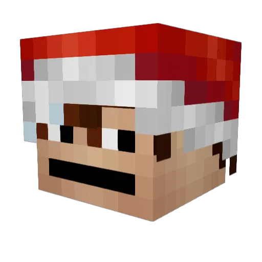 Croofy_ Minecraft avatar head, 3D render