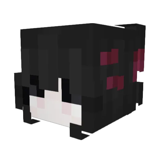 CrookedPlant37 Minecraft avatar head, 3D render