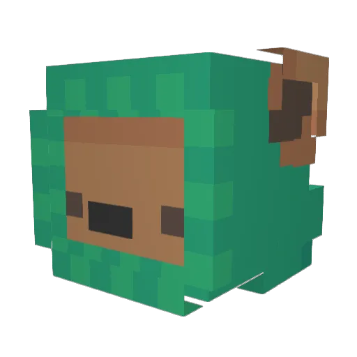 Crooper103 Minecraft avatar head, 3D render