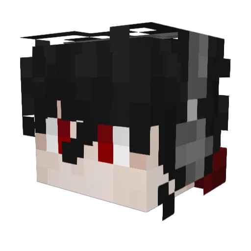 CroosXXX Minecraft avatar head, 3D render