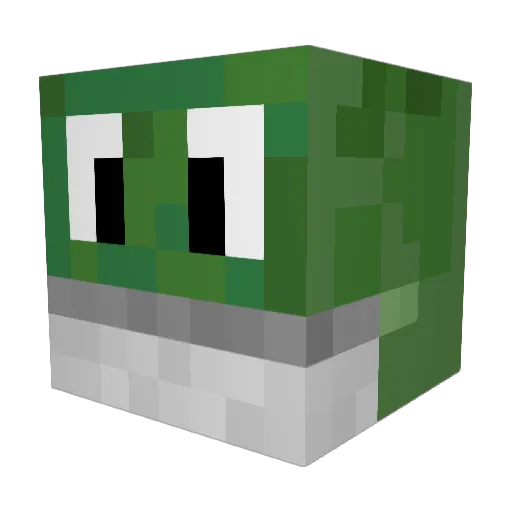 Croov27 Minecraft avatar head, 3D render